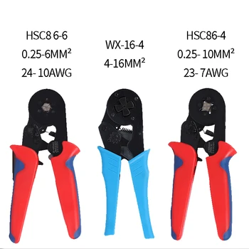 Tubulare Reglabil Instrumente de Sertizare Terminale Mini Electric Clește HSC8 6-4 0.25-6mm2 23-10AWG Mare Precizie Clemă Seturi WXC8 6-6