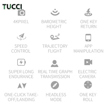 TUCCI RC Drone UAV cu Fotografii Aeriene 4K HD Pixel aparat de Fotografiat de la Distanță de Control 4 Axe Quadcopter Aeronave Viață Lungă Jucarii Zburatoare