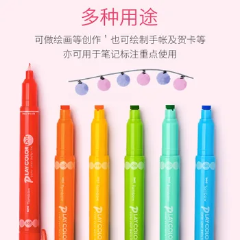 TUNACOCO 3pcs sau 12buc/set papetărie Japonez TOMBOW Marca creion cu două capete cârlig pen pen WS-PD bb1710116
