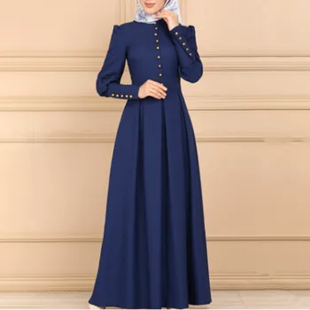 Turcia Dubai Musulman Rochie Lunga pentru Femei Big Swing-line Abaya Caftan Kimono Haine Islamice Elbise Marocan Caftan Hijab Rochii
