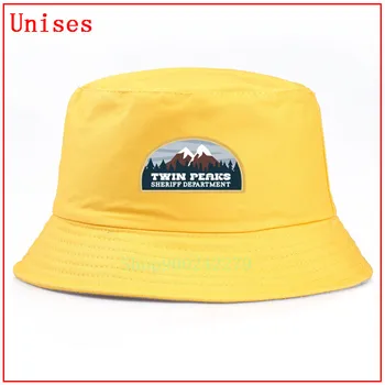 Twin Peaks Departamentul Șerifului pescar pălărie hip hop panama cap pălării pentru femei găleată pălărie bărbați designer pălărie găleată pălărie de vară