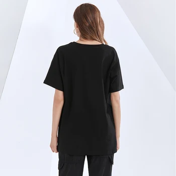 TWOTWINSTYLE Casual Alb T Shirt Pentru Femei O Neck Short Sleeve Solid Minimalist Bază Topuri de sex Feminin de Vară 2020 Moda Stil Nou