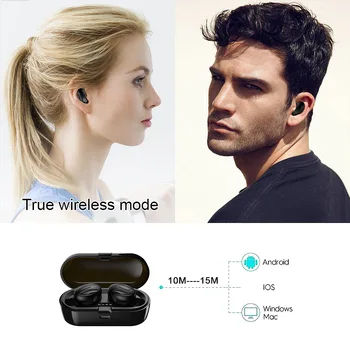 TWS Bluetooth 5.0 Wireless Căști Stereo Căști In-ear de Reducere a Zgomotului Căști Impermeabil cu Cască Cu Încărcare Caz