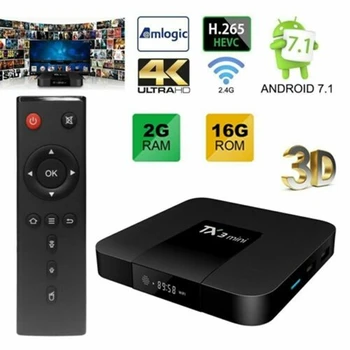 TX3 mini Android 7.1 Smart TV BOX 2GB 16GB Amlogic S905W Quad Core Set-top box H. 265 4K WiFi Bluetooth IPTV Box 1GB 8GB