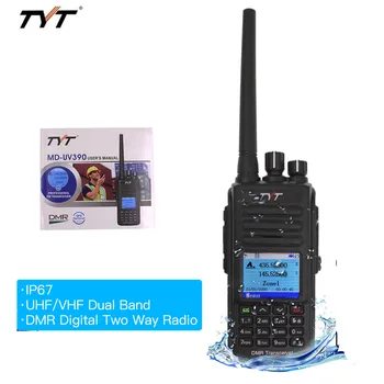 TYT MD-UV390 DMR Postul de Radio 5W Dual Band Walkie Talkie MD-390 IP67 rezistent la apa Timp Dual Dlot Radio Digital MD390