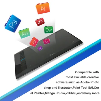 Ugee M708 V2 Upgrade de la Versiunea Digitală Tabletă Grafică pentru Desen 10x6Inch Pictura Pad 8192 Nivel Grafic Suport Tablet Android