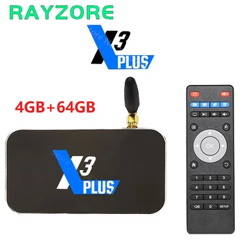 UGOOS X3 Plus Amlogic S905X3 TV BOX 4GB 64GB 2.4 G+5G Wifi 1000M Bluetooth 4K Media Player Android 9.0 Set top box PRO X3 X3 CUB
