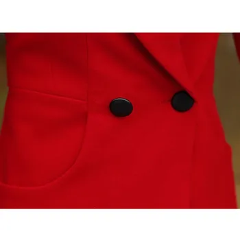 UHYTGF 2020 Toamnă Și de Iarnă Lână Sacou Femei de îmbrăcăminte de lungime Medie Sălbatice Femei Paltoane de Lână Haina de Costum cu Guler Sacou Slim 123