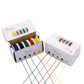 UL 1007 24awg 50meters cabluri Electrice Cablu de 5 culori se Amestecă Kit caseta 1 caseta 2 companii Aeriene PCB Cupru Sârmă DIY