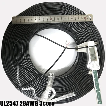 UL 2547 28AWG 2 3 4 Core fire Ecranate de 10 metri Linie Audio Cablu de Semnal Scut Sârmă Pentru Amplificator Negru Gri Multi-core de control