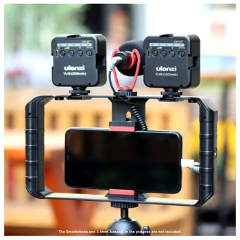 Ulanzi U-RIG Pro portabile Rece Pantof Suport +2 buc VL49 Video cu Led-uri de Lumină+Q1 Pe camera-microfon Vlog Pachet pentru Android iphone