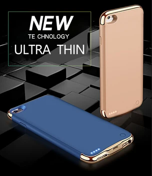 Ultra Slim Baterie Caz Pentru iphone 6 6 7 8 3500/4000mAh Power Bank Caz Extern Încărcător de Rezervă Caz Pentru iphone 6 6s 7 8 plus