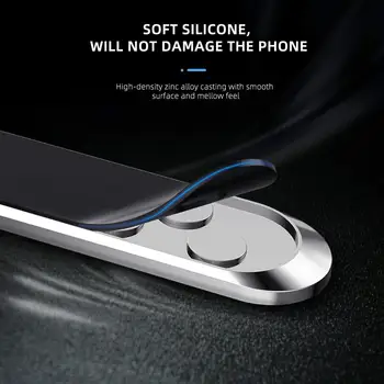 Ultra Subțire Mini Benzi Forma Magnetic Masina cu Suport pentru Telefon de Bord Pentru iPhone, Samsung, Xiaomi Metal Magnet GPS Auto de Montare pentru Perete