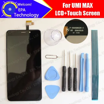 Umi Max Display LCD+Touch Screen Digitizer F-550028X2N-C Original, Testat Ecran LCD Panou de Sticlă Pentru Max +instrumente+ Adeziv
