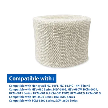 Umidificator Wicking Filtre Compatibile pentru Honeywell HC-14V1, HC-14, HC-14N. Filtre E. (Pachet de 6)