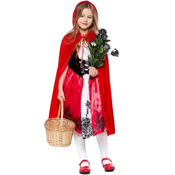 Umorden de Halloween pentru Copii Petrecere de Ziua Familiei Potrivire Mama Fiica scufița Roșie Costume pentru Femei, Fete, Copii