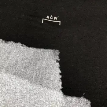 Un PERETE RECE* T-shirt 2020 O-RECE-PERETE* Vopsit Negru cu Maneci Lungi T-Shirt Dispune de Imprimat Grafic ACW Topuri Înapoi Logo-ul de Imprimare