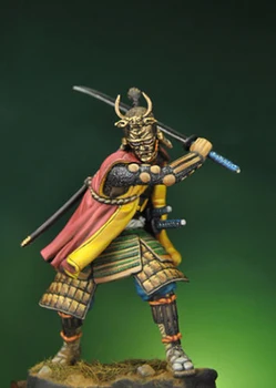 Unassambled 1/24 75mm Samurai warrior 1590 iarna 75mm Figura Istorică Rășină kit model în miniatură Nevopsite