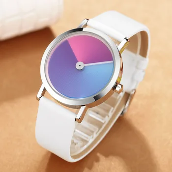 Unic Minimalist Creative Ceas Vârtej de Design de Moda de Brand de Lux Ceas Bărbați Femei Simplu Cuarț Ceas Reloj de cuarzo