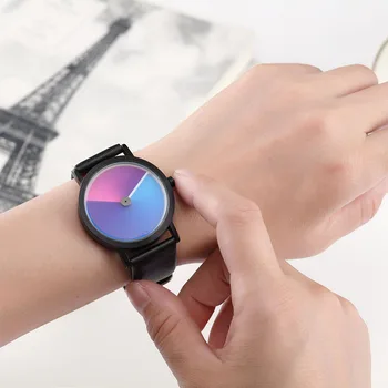 Unic Minimalist Creative Ceas Vârtej de Design de Moda de Brand de Lux Ceas Bărbați Femei Simplu Cuarț Ceas Reloj de cuarzo