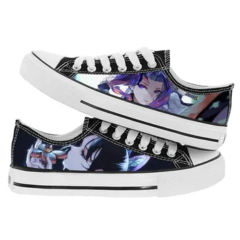 Unisex Anime 3D Kimetsu nu Yaiba Demon Slayer Casual Pantofi de Panza Kamado Nezuko Tsuyuri Kanawo Scăzut Plat rață pantofi Adidași