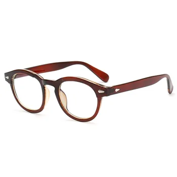 Unisex de Calitate Superioară Cadru Acetat Johnny Depp Lemtosh Stil de ochelari de soare femei bărbați 2020 uv400 oval Transparent ochelari oculos