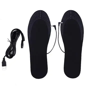 Unisex de Iarna mai Cald Picior de Încărcare USB Electrice Incalzite Branțuri Pentru Pantofi Încălzire Branț Cizme Cuttable Reîncărcabilă Încălzire Tampoane