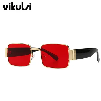 Unisex Moda 2019 Noi Bărbați ochelari de Soare Patrati Femei Negru Roșu Nuante Vintage de Designer de Brand Tendință de Ochelari de Soare Pentru Femei de sex Masculin