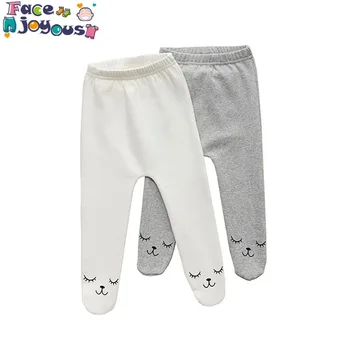 Unisex Pantaloni pentru Copii 0-24m Smiley Drăguț Copil din Bumbac Mijlocul Talie Pantaloni pentru Sugari Baby Boy Fata de Geanta de Picior Pantaloni, Chiar și Șosete Copii Jambiere