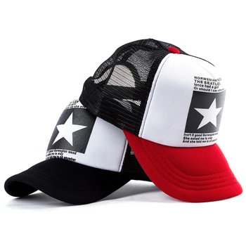 Unisex Vara Pentagrama Șapcă de Baseball Femeile Omul Multicolor Sport Reglabile Pălărie de sex Masculin de sex Feminin ochiurilor de Plasă Respirabil Snapback Capace CP0005