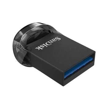 Unitate Flash USB SanDisk Ultra Fit 256GB USB 3.1 Disc 130MB/s Viteza de Citire Pen Drive Stick cu Șnur pentru PC
