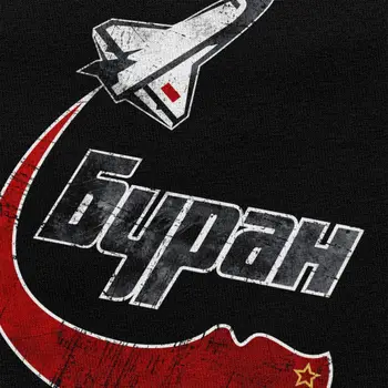 Uniunea sovietică URSS CCCP Buran Tricou Barbati din Bumbac Minunat T-shirt O-gât cu Mânecă Scurtă Epocă de Transfer de Spațiu Emblema Tee Topuri