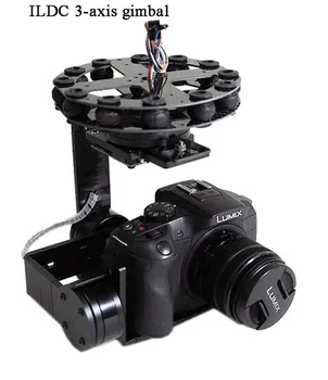 Universal 3 Axe 5D 3D Gimbal 2 PTZ DSLR ILDC Camera Pan Tilt fără Perii Pentru FPV Fotografie Aeriană Air Sondaj