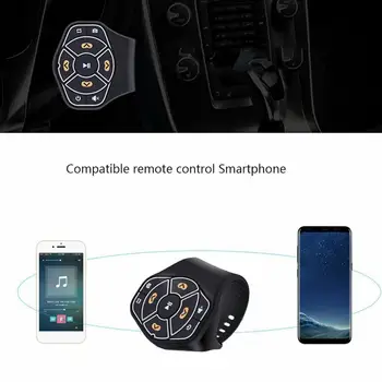 Universal Auto fără Fir Volan Buton de Control de la Distanță Bluetooth 4.0 Hands-free Player Multimedia, Buton Pentru IOS Android