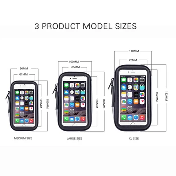 Universal Caz Impermeabil Sac de Motociclete Biciclete Suport de Telefon Pentru iPhone 7 6 6s Plus Pentru Xiaomi, Huawei Telefon Mobil Bicicleta Titular