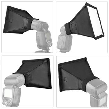 Universal Flash Difuzor de Lumina Softbox Pliabil Speedlite Moale Translucid Cutie cu Geanta Pentru Camera foto DSLR Speedlight