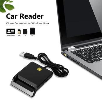 Universal USB 2.0 Smart Card Reader pentru Carduri Bancare CAC IC ID-ul SIM DNIE ATM Dropship