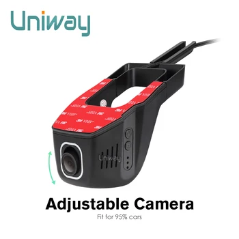 Uniway Masina DVR Auto Camera WiFi 1080P FHD Viziune de Noapte Dash Camera 170 de Grade Unghi Larg ascunse dvr-Digital Video Recorder