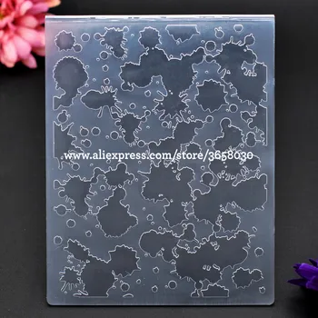 Urmele de cerneală de Plastic Relief Folder Pentru Album DIY Album Instrument Card de Plastic Șablon 12.1x15.3cm 8071038