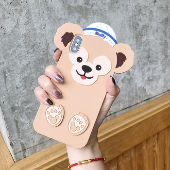 Ursul desene animate 3D Minunat Telefon Caz Pentru iphone 12 11 mini se2020 6 6s 7 8 plus xs max xr Silicon Moale drăguț