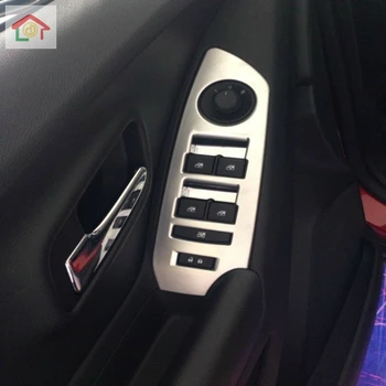 Usa de Interior Fereastra Cotiera Comutator Capac de Sticlă Ridicați Butonul Cadru Panou Ornamental Pentru Chevrolet Tracker-2018 ABS, Accesorii Auto