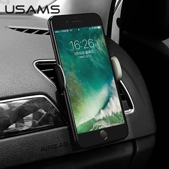 USAMS Mini Masina Telefon Suportul pentru Xiaomi Redmi Huawei în GPS Auto Air Vent Mount Auto Suport de Telefon pentru iPhone Samsung Titular