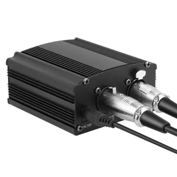 USB 1 - Canal de alimentare de 48V Phantom Power Supply W/ Adaptor XLR Cablu Audio Pentru Condensator Micro Înregistrare Microfon Echipamente