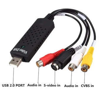 USB 2.0, Video, TV DVD, VHS Audio-Video DVR Captura Adaptor de Card de Captura Video Cablu Convertor Portabil PC-Adaptor Pentru Win 8 10