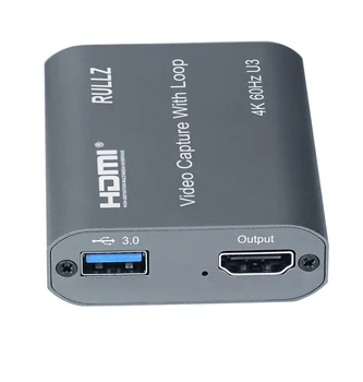 USB 3.0 4K 60HZ Buclă Card de Captura Video 1080P 60fps Audio-Video Grabber Cutie pentru PS4 Jocul DVD Înregistrare Camera Live Streaming