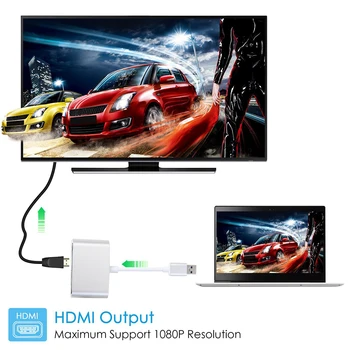 USB 3.0 la HDMI Adaptor VGA 4K HD 1080P Multi-Display 2 in1 USB la HDMI Convertor Audio Cablu Video pentru Windows 7/8/10