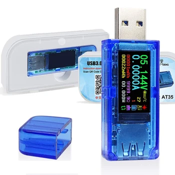 USB 3.0 Metru de Putere 3.7-30V 0-4A Tester de Tensiune Multimetru, USB Curent Metru Tester, IPS Ecran LCD Color Voltmetru Ampermetru