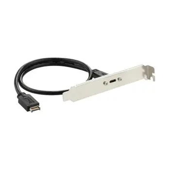 USB 3.1 Tip E pentru USB 3.1 Tip C de sex Feminin Cablu de Extensie cu Montare pe Panou Surub,Placa de baza de Tip E pentru USB de Tip C de pe Panoul Frontal Cablu
