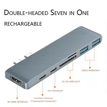 Usb de tip c hub pentru hdmi, USB 3.0, HDMI, Adaptor Dock 4K Adaptor Dock 3A PD încărcare rapidă APPLE pentru MacBook Splitter Tip de Port C HUB