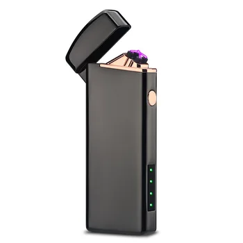 USB Dublu Arc Bricheta Creativ Rece Electronice de Țigară Brichetă Reîncărcabilă Vânt fără flacără de Plasmă Trabuc mai Ușoare